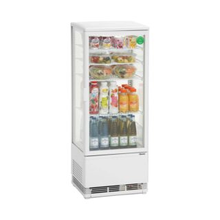 Bartscher Mini-Kühlvitrine 98L, weiss