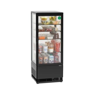 Bartscher Mini-Kühlvitrine 98L, schwarz