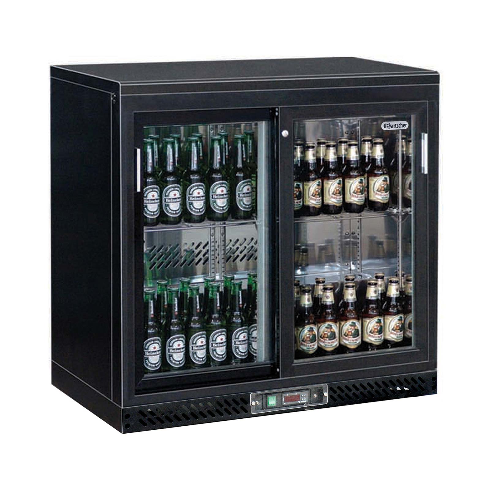 Bartscher Getränkekühlschrank 223L, 2 Schiebetüren