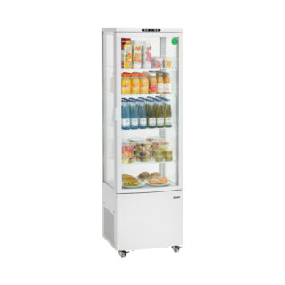 Bartscher Kühlvitrine 235L, weiss, auf Rollen